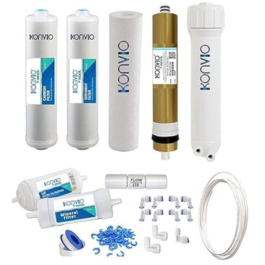Macmillan Aquafresh Membrane Spare Maintenance Service Kit for All Type of RO Water Purifier, White