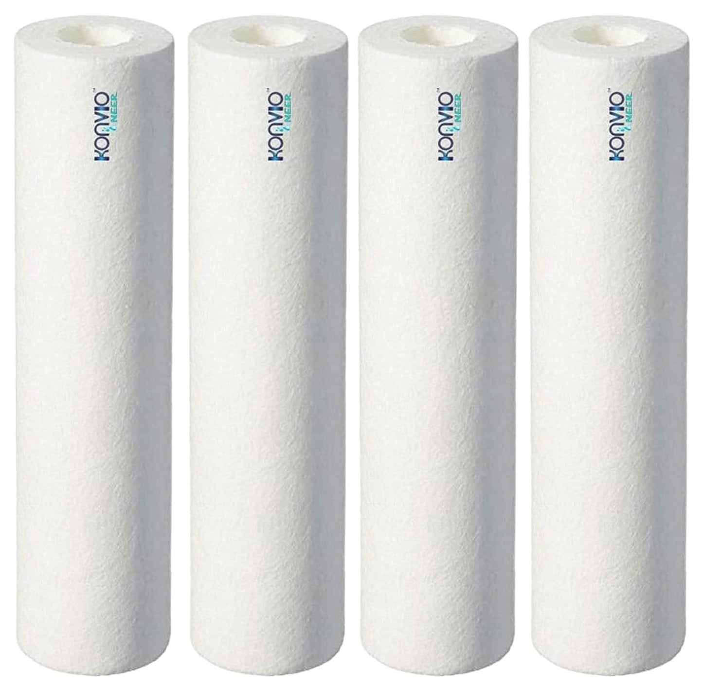 Macmillan Aquafresh 10 Inch High Density Spun Pre-Filter (5 Micron PP Spun) Cartridge Compatible for 10 Inch Pre-Filter Housing of All Water Purifier | Pack of 4 Spun