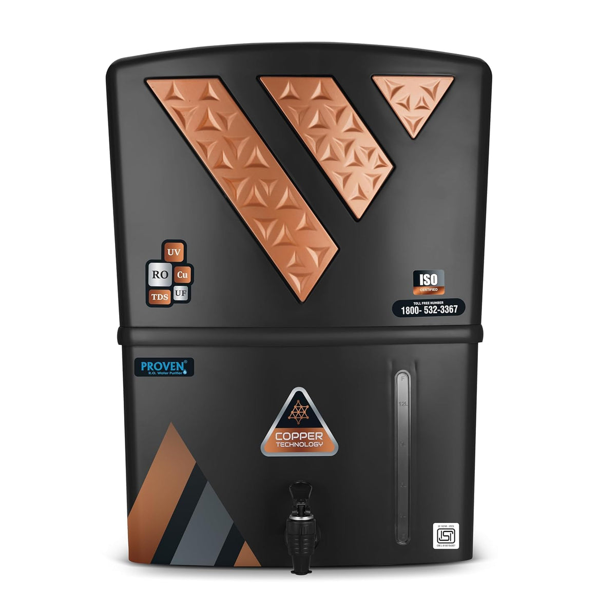 Proven Eleven Zinc RO Water Purifier 12L RO+UV+UF Copper